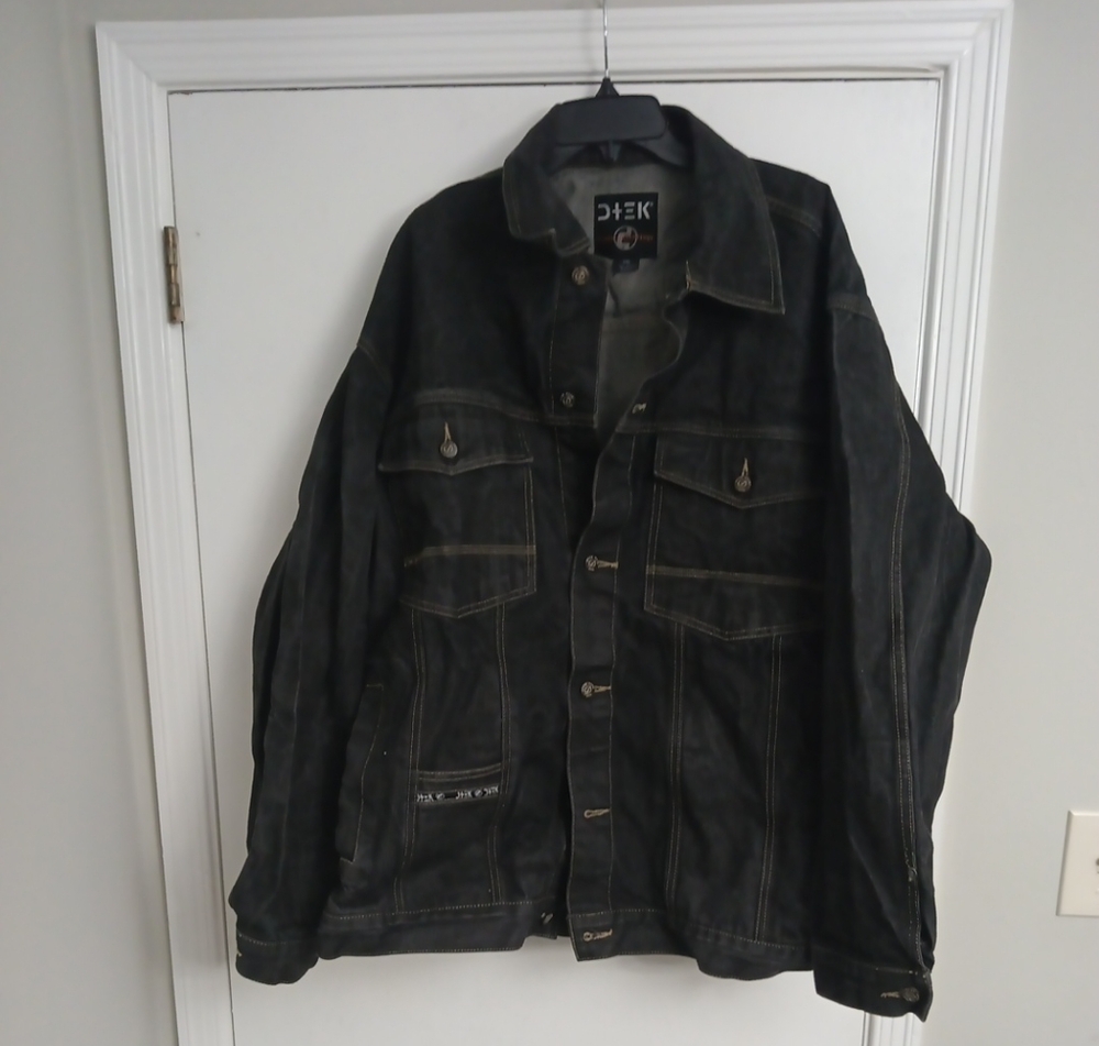 Vintage Y2K baggy Dtek Denim jacket men's XXL